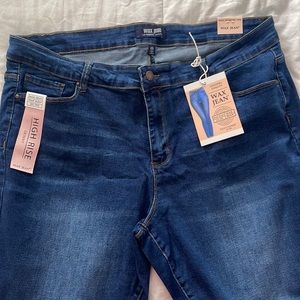 Wax Jeans, dark wash, skinny leg, size 22